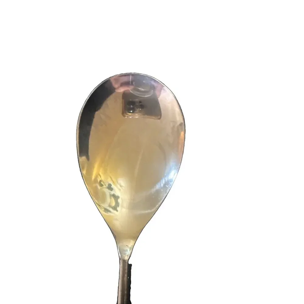 Anthropologie Serving Salad Set Ornate Green/Teal Handles Stainless Steel